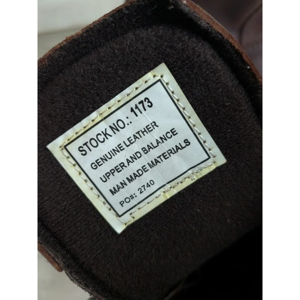 AdTec Packer Work Boot Tumble Chestnut Brown Leather 1173 Men's 11 W